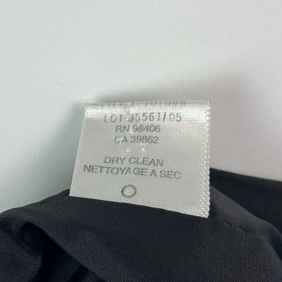 Theory Wool Blend Classic Blazer 8 Black Jacket Academia Business Office Preppy - Picture 13 of 13